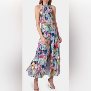 NEW Milly Hayden Metallic Tullip Dress